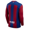 Original Trikotsatz FC Barcelona Heimtrikot 2023-24 Langarm Für Kinder